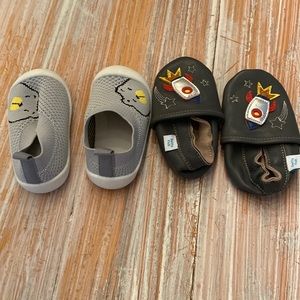 Dotty Fish baby shoes and Amazon shoes bundle.6-12 months.